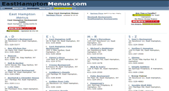 Desktop Screenshot of easthamptonmenus.com